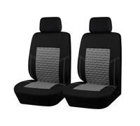 LEIFEIS Seat Covers Car Seat Covers For Car 3 Zipper For Rear Seat Backrest Car Seat Cover(Black Gray 2 seat)