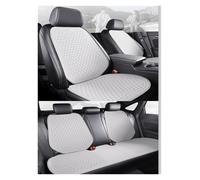 LEIFEIS Seat Covers Car Seat Cushion Breathable Hole Universal Covers Front Rear Auto Pads Mat Accessories Car Seat Cover(Lightgrey Whole SET)