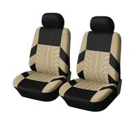 LEIFEIS Seat Covers For Hyundai Ai 20 Car Seat Covers Set Car Organizer Universal Car Seat Cover(Beige front)