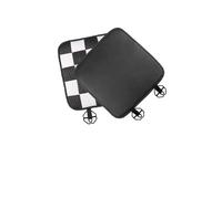 LEIFEIS Seat Covers For Mini For Cooper F56 F60 F55 R56 R60 J01 J05 U25 F65 F66 Car Ice Silk Cushion Seat Cushion Covers Pad Car Seat Cover(Black and white grid)
