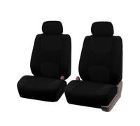 LEIFEIS Seat Covers Rear Bench Car Seat Covers Composite Fabric Split Bench Back Seat Protector,Universal Szie Car Seat Cover(Black 2pcs)