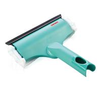 Leifheit 3-in-1 Mini Window Cleaner with Microfibre Fleece, Window Squeegee and Frames, Squeegee with Compatible with Click-System Handle, 20 cm