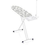 Leifheit Air Board Express L Solid Ironing Board, Large Ironing Table for Steam Irons, Light and Small Ironing Board with Cover, 130 x 38 x 76-100 cm
