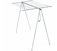 Leifheit High Dryer Linomaxx 210 Clothes Airer, Clothes Drying Rack for 2 Laundry Loads, Drying Rack for Long Laundry such as Bed Linen or High Clothes Rack for Trousers. 21 m of Clothes Horse Space
