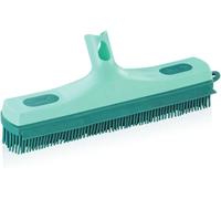 Leifheit Broom Head,Click System Leifheit Rubber Broom, Effective at Removing Pet Hairs, Hygienic Brush Head, Squeegee Blade for Stone Floors, Tiles and Swimming Pool Surrounds, 35 cm wide