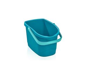 Leifheit Bucket for Power Clean M Mop, 10 Litre, Sturdy and with Pouring Lip, Plastic Bucket sizeW 37.5 x D 24.5 x H 26.5 cm, Good as Car Washing Bucket