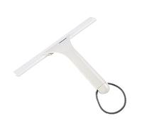 Leifheit Cabino Squeegee for Shower Glass, Window Squeegee with Rubber Lip, Glass, Tile and Shower Screen Wiper with Cleaning Width of 24 cm, White