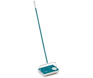 Leifheit Carpet Sweeper Floor Cleaning Tool Regulus Turquoise and White 11700
