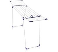 Leifheit Classic 230 Solid Extendable Standing Clothes Airer, Foldable Clothes Drying Rack for Outdoor and Indoor, Extra Large Clothes Airer 23 m Clothes Horse with 4 End Hooks for Hangers