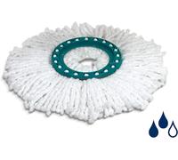 Leifheit Replacement Head To Clean Twist Mop Change Attachment Rag Micro White