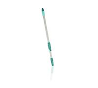 Leifheit Click System Handle 65-110 cm, Mop Handle Adjusts and Extends from 65-110 cm, Telescopic Pole to Extend Reach of Squeegee, Duster or Mop Head, Grey and Turquoise