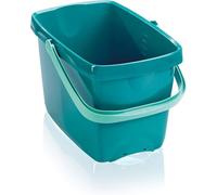Leifheit Combi Bucket, 12 Litre, Sturdy Rectangular Shape, W 37.5 x D 26.5 x H 24.5cm, Good as Car Washing Bucket and Sturdy Mop Bucket, plastic bucket