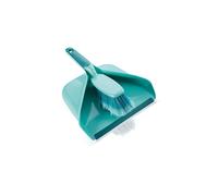 Leifheit Dust Pan and Brush Sweeping Set, Extra Large, Split Bristle Ends on Hand Brush for Best Sweeping Results, Soft Hand Grip on Brush