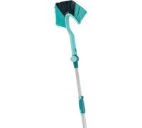Leifheit Dusty Telescopic Cobweb Duster, Cobweb Brush with Extendable Handle, Broom with Adjustable Angle Joint for Cleaning Corners, 1.3-2.2 m, Blue
