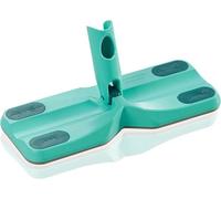 Leifheit Floor Mop Head, Click System Clean & Away with 360-Degree Joint | Dry floor wiper for smooth floors, includes 5 static dust cloths, 4 cloth clamps, cleans under furniture and around legs