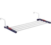 Leifheit Hanging Dryer Quartett 20, Clip-On Laundry Rack, 2m | Universal fit for 1-11 cm surfaces, 4 extra-thick bars, ideal for radiators, doors, balconies, showers, window frames