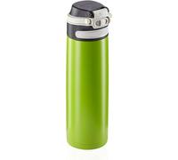 Leifheit Insulating Mug Flip 600 ml, 100% Leak-Proof, One-Hand Opening, Keeps Drinks Hot for Up to 6 Hours, Kiwi