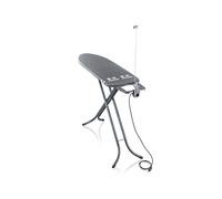 Leifheit Ironing Board Air Board M Black Plus NF, iron board with 120 x 38 cm Thermo-Reflect surface, two-sided ironing effect, anthracite design, adjustable up to 98 cm, fixed iron rest