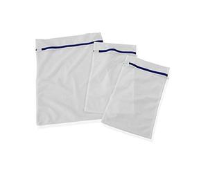 Leifheit Laundry Mesh Bags, 3-Pack with Zipper Cover, 1 kg and 2 kg | Protects silk, bras and curtains, durable wash bags up to 90°C, secure zip closure prevents snagging and opening in wash