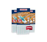 Leifheit Pack of 3 Micro Duo Floor Wash Covers for Clean Twist M Ergo/PowerClean, Microfibre Replacement Cover, Flat Mop Cover, Cleaning Cover for All Floors, Double Fibre Cover