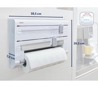Leifheit Parat Kitchen Roll Dispenser, Wall-Mounted Film, Foil and Paper Holder