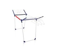 Leifheit Pegasus 200 Solid Standing Clothes Airer, Foldable Clothes Rack for Outdoor & Indoor, Large Clothes Airer size 20 m Clothes Horse with Hangers and Peg Bag