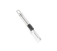 Leifheit Potato Peeler ProLine, Stainless Steel, Oval Handle | Stainless steel and black plastic design, secure ergonomic grip, stable construction, hanging eyelet for easy storage