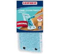 Leifheit Replacement CLEAN TWIST M Super Soft Mop, Replacement Mop Head, Wood Floor Cleaning Cover for Absorbent Floor Mop, 33 cm wide