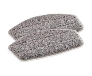 Leifheit Replacement Pads for CleanTenso Steam Cleaner, 2 Microfibre Covers | 2 washable microfibre wiper covers, velcro fastening, suitable for hygienic floor cleaning, machine washable at 60 C
