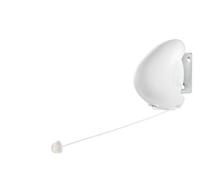 Leifheit Rollfix 80 Single Longline, 8 m Retractable Washing Line | Wall-mounted clothes line, swivel-folding case, PVC-coated polyester line, indoor or outdoor, fits 1 wash load