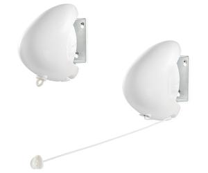 Leifheit Rollfix 80Single Longline Towel Rack Wall-Mounted 8m Drying Space 83106