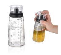 Leifheit Salad Dressing Shaker 5 Imprinted Recipes Glass Bottle 300ml - 03195