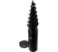 Leifheit Screw-in Rotary Washing Line Ground Spike, Washing Line Socket, 5 cm/50 mm Ground Screw for Linomatic clothesline, for Easy Installation of Rotary Clothes Line, Ground Socket, Black