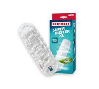 Leifheit SUPERDUSTER XL dust cover, washable duster cover made of microfibre, sustainable dust mop cover, wash don't trash