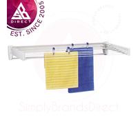 Leifheit Telegant 81 Protect Plus Clothes Airer│Drying Length 8.1m│Wall Mounted