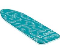 Leifheit Thermo Reflect Ironing Board Cover S/M, 3mm Padded Ironing Board Covers, Iron Board Covers with Easy Fit Fastening Airboard Cover for Faster Ironing, Turquoise, 125 x 40 cm