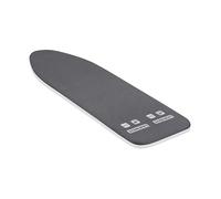 Leifheit Thermo Reflect Ironing Board Cover S/M, 3mm Padded Ironing Board Covers, Iron Board Covers with Easy Fit Fastening Airboard Cover for Faster Ironing, Black, 125 x 40 cm