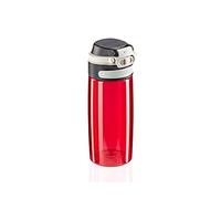 Leifheit Tritan Bottle Flip 550 ml, 100% Leak-Proof Sports Bottle, One Hand Opening, Lightweight and Shatterproof Water Bottle, Fruit Filter, Sustainable Water Bottle, BPA-Free, Red