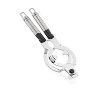 Leifheit Universal Bottle Opener, Proline Universal Jar Opener, Proline Range, Stainless Steel Lid Opener, Kitchen Tool with Hanging Loop, Opening Difficult Jars, Loosen Bottle Caps