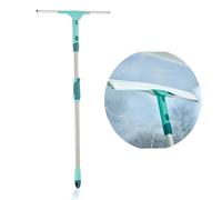 Leifheit Window Squeegee XL and Telescope Handle 200 cm, Window Wiping Set, Window Squeegee and Long Handle, Easy Window Cleaning, With Leifheit Click System Handle
