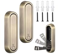 LEIFIDE 2 Pcs Antique Folding Wall Hooks 2.87 Inch Heavy Duty Foldable Coat Hooks Folding Hangers for Hanging Coat Towel Key Hat Bag Backpack