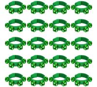 LEIFIDE 20 Pcs Christmas Wrist Band Bracelet Wrist Band Shaking Bell Musical Instruments Adjustable Bell Rhythm Wristband for School Family Christmas Party Favor, as pictures shown, nylon and metal