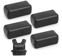 LEIFIDE 4 Pcs Iron Weights for Weighted Vest Cast Iron Ingots for Elite Series Adjustable Weight Vest, Cardio & Strength Training Equipment (Large)