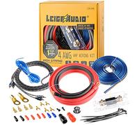 LEIGESAUDIO 4 Gauge Amp Wiring Kit Ture 4 AWG Amplifier Installation Wiring Kit - Car Subwoofer Wiring Kit Helps You Make Connections and Brings Power to Your Radio, Subwoofer and Speakers