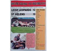 Leigh Leopards 12 St Helens 10-2023 Challenge Cup semi-final - souvenir print