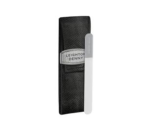 LEIGHTON DENNY Mini Travel Crystal Nail File (90mm) with Case