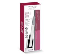 LEIGHTON DENNY Shape & Shine - Small Crystal Nail File & 3-in-1 Nail Buffer - Vegan