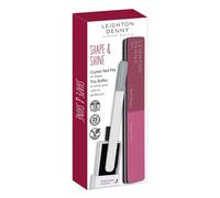 LEIGHTON DENNY Shape & Shine - Small Crystal Nail File & 3-in-1 Nail Buffer - Vegan