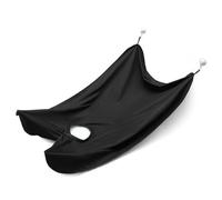Leijibon Men Hair Beard Bib Family's Beard Apron Adjustable Beard Shaving Cape Non-stick Beard Catcher with Two Sucker Hooks for Shaving Hair Clippings Keep Hair Beard off Clothes and Floor (Black)