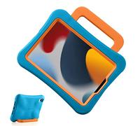 LEIJUE 10.2inch iPad 7th/8th/9th Gen Case for Kids, Light Weight Heavy Duty/Shockproof/Drop Proof with Handle/Kickstand, Child Friendly Protective Cover for iPad 10.2" 2019/2020/2021 (Blue)